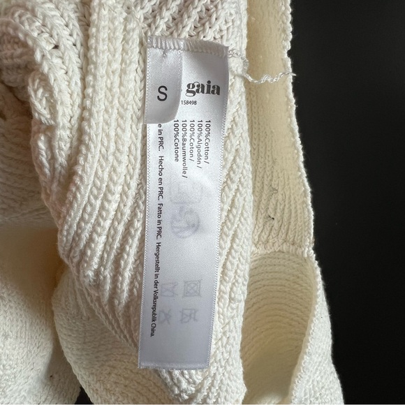 Cult Gaia Floreana Knit Mini Dress in Off White Size Small - Picture 11 of 13